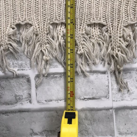 Young Fabulous & Broke Chunky Knit Distressed Raw Hem Oversized Sweater Size S/M - Picture 6 of 13